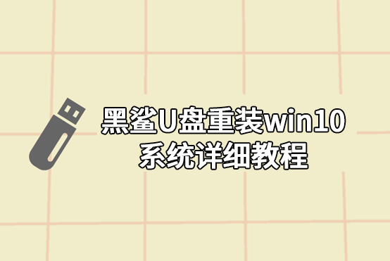 黑鯊U盤(pán)重裝win10系統(tǒng)詳細(xì)教程